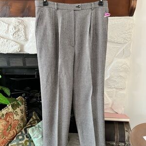 Talbots Women’s Herringbone Black and Gray Trouser Dress Pants NWT Size 16P